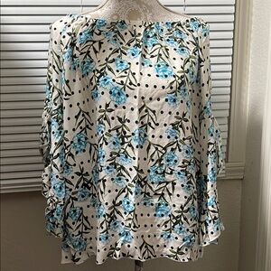 Floral Polka Dot Women's Top
